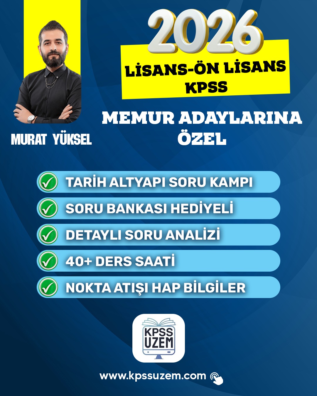 MURAT YÜKSEL İLE TARİH ALTYAPI KAMPI